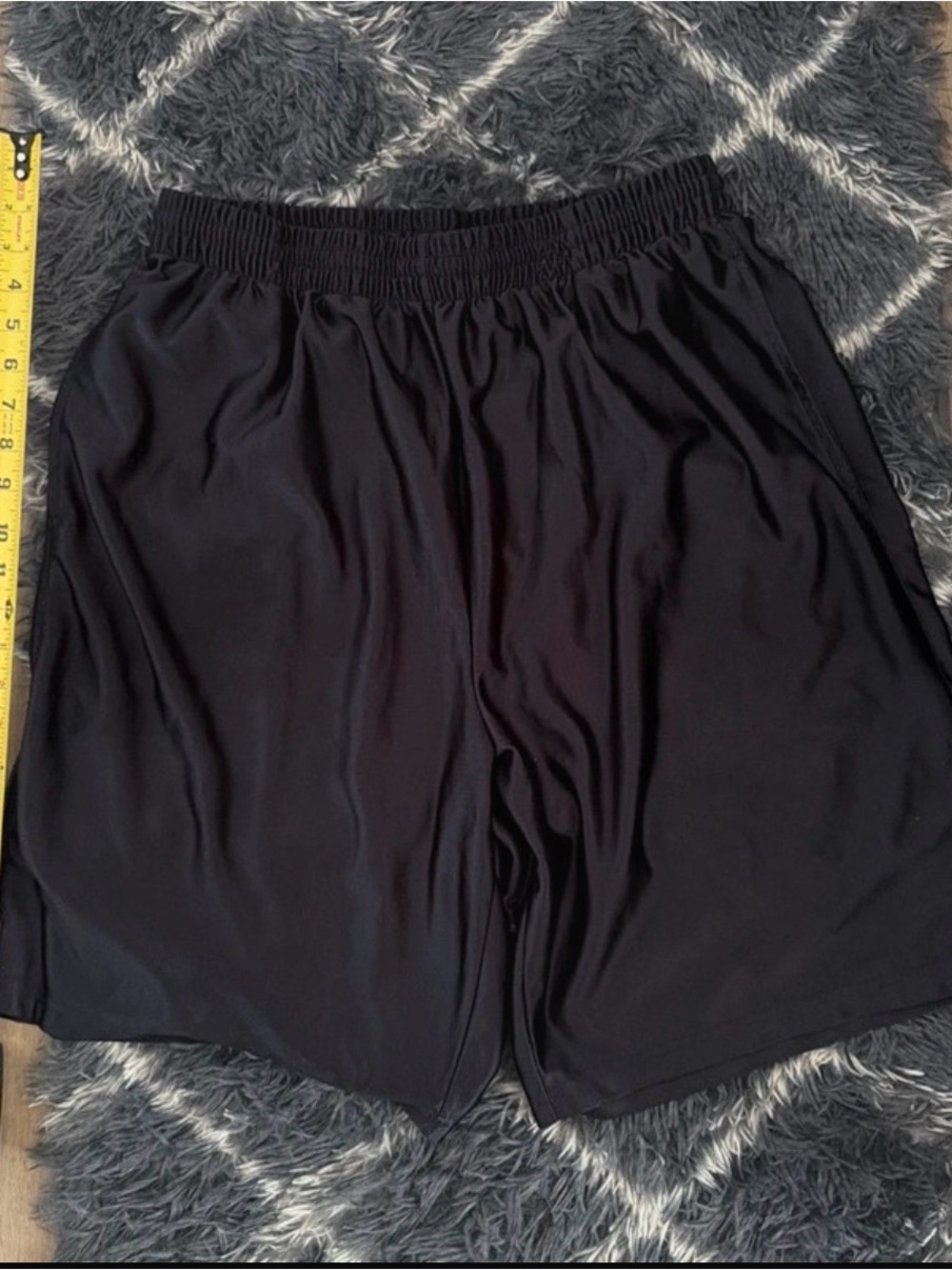 Black Athletic Shorts - Elastic Waist